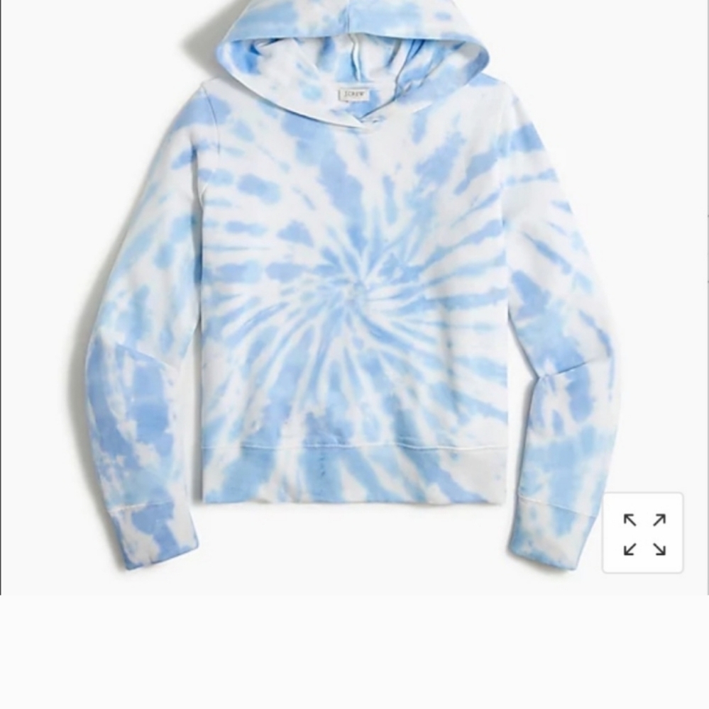 J. Crew Tie Dye Hoodie Sweatshirt Women's Size Medium